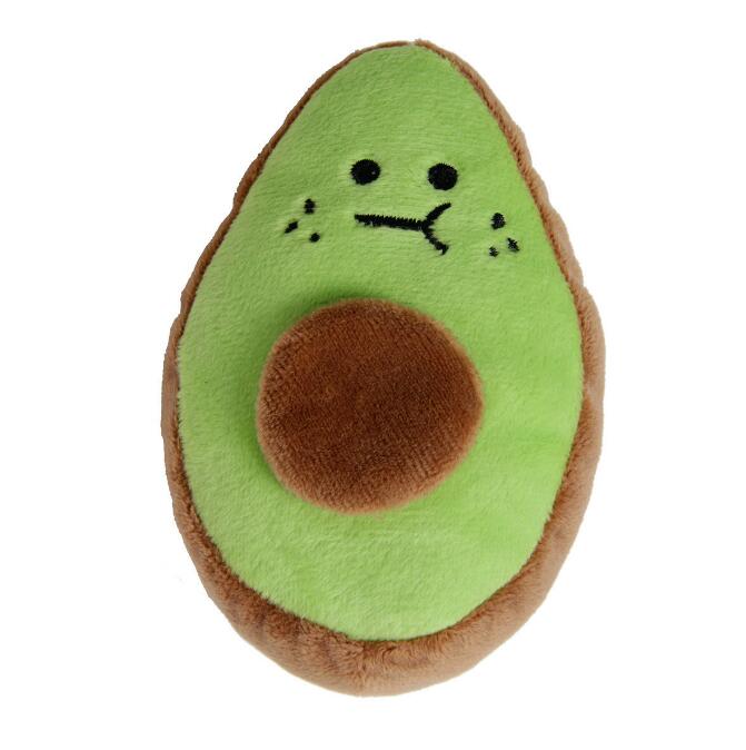 Avocado shaped dog toy