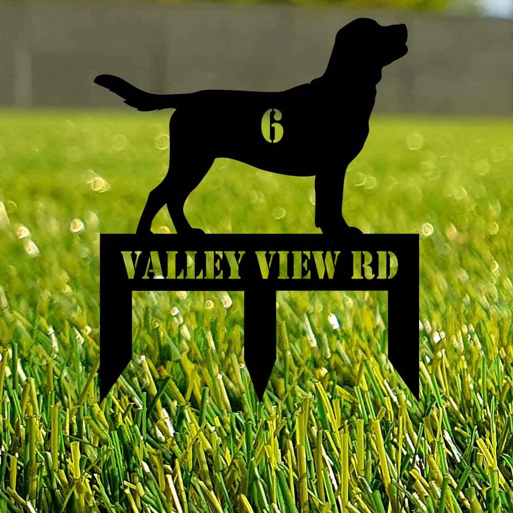 Personalized Dog Breed Address Stakes