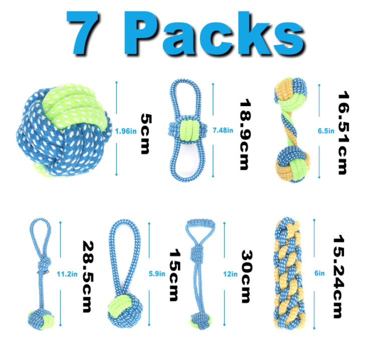 seven rope dog toys
