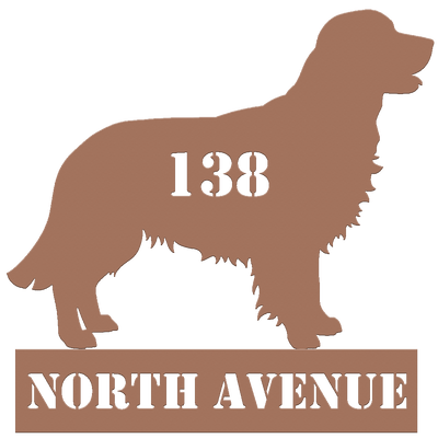 Personalized Dog Breed Address Signs