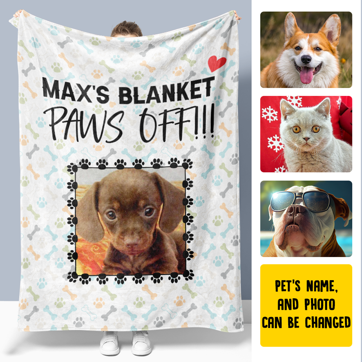 Personalized Dog Blanket