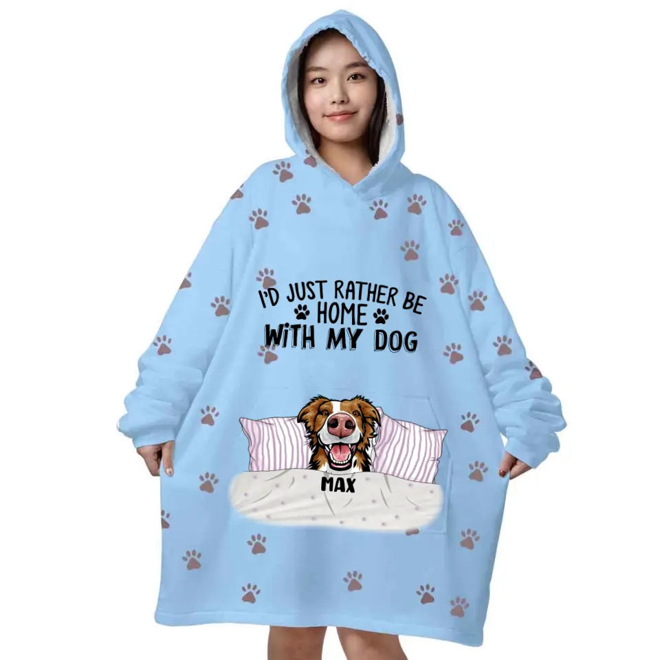 Personalized Oversized Wearable Blanket Hoodie – MostlyPaws