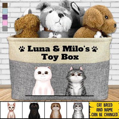 Mostly Paws™ Personalized Cat Toy Box