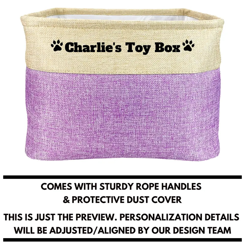 Mostly Paws™ Personalized Cat Toy Box MostlyPaws