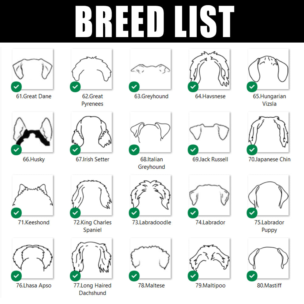 Personalized Dog Ear Name Necklace