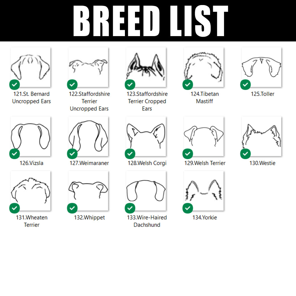 Personalized Dog Ear Name Necklace