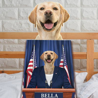 Paw-President Custom Pet Canvas