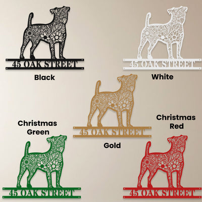 Personalized Dog Breed Mandala Metal Wall & Door Sign
