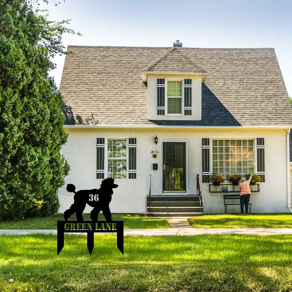 Personalized Dog Breed Address Stakes