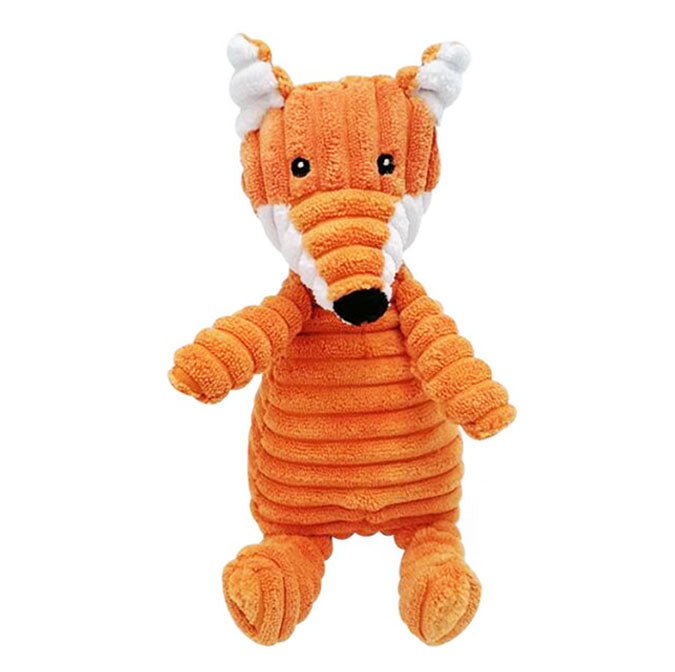 Fox shaped dog toy