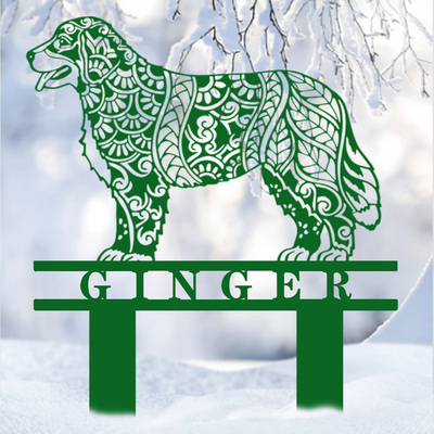 Custom Dog Breed Mandala/Zentangle Garden Stakes