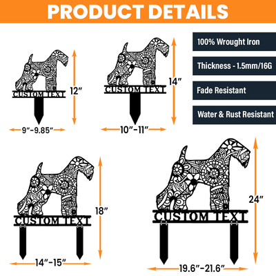 SCWTCA Fundraiser: Custom Soft Coated Wheaten Terrier Garden Stakes