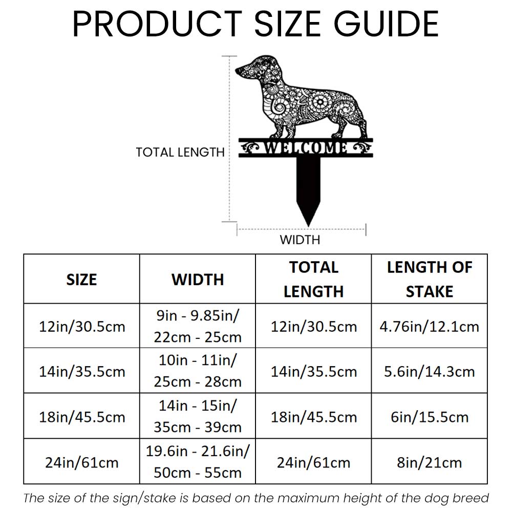 Custom Dog Breed Mandala/Zentangle Garden Stakes