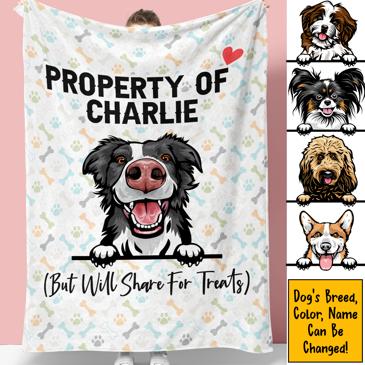 Personalized Dog Blanket