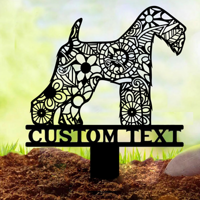 SCWTCA Fundraiser: Custom Soft Coated Wheaten Terrier Garden Stakes