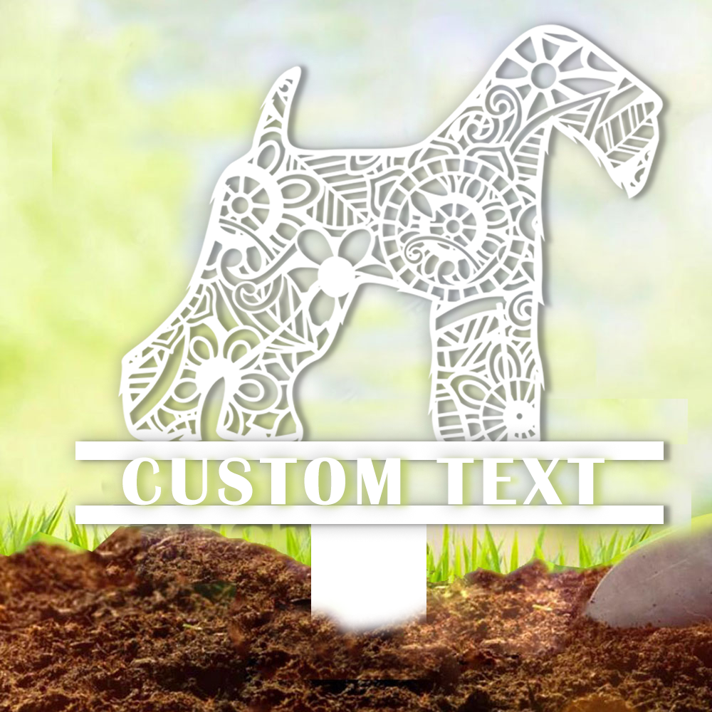 SCWTCA Fundraiser: Custom Soft Coated Wheaten Terrier Garden Stakes