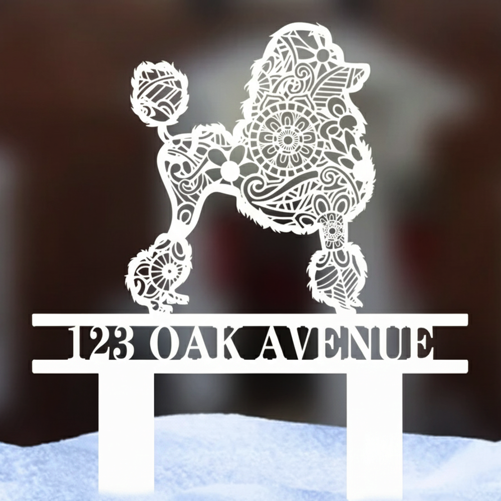 Custom Dog Breed Mandala/Zentangle Garden Stakes