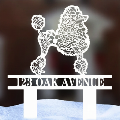 Custom Dog Breed Mandala/Zentangle Garden Stakes