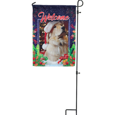 Christmas Themed Pet Photo Personalized Flag