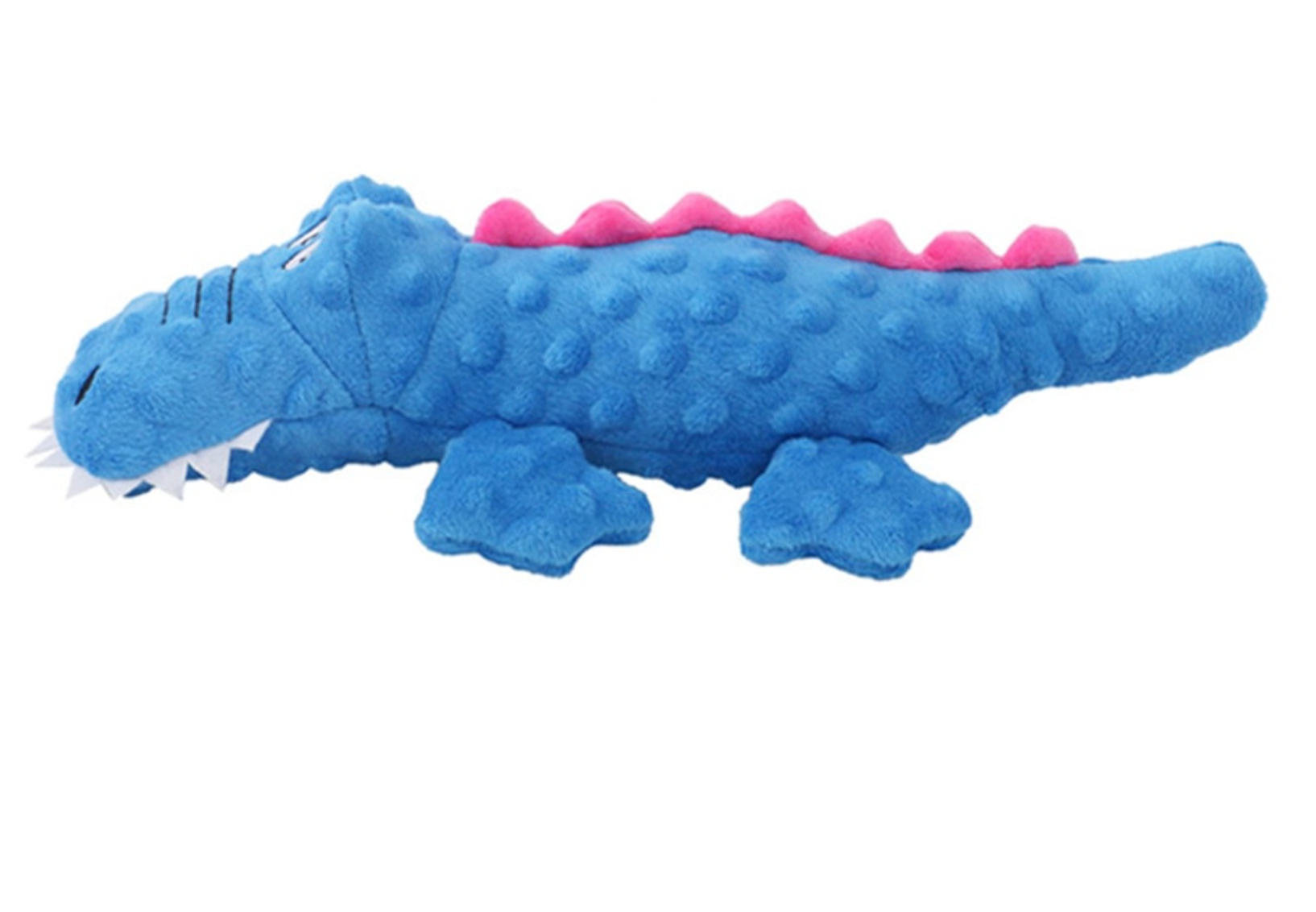 blue crocodile-shaped dog toy