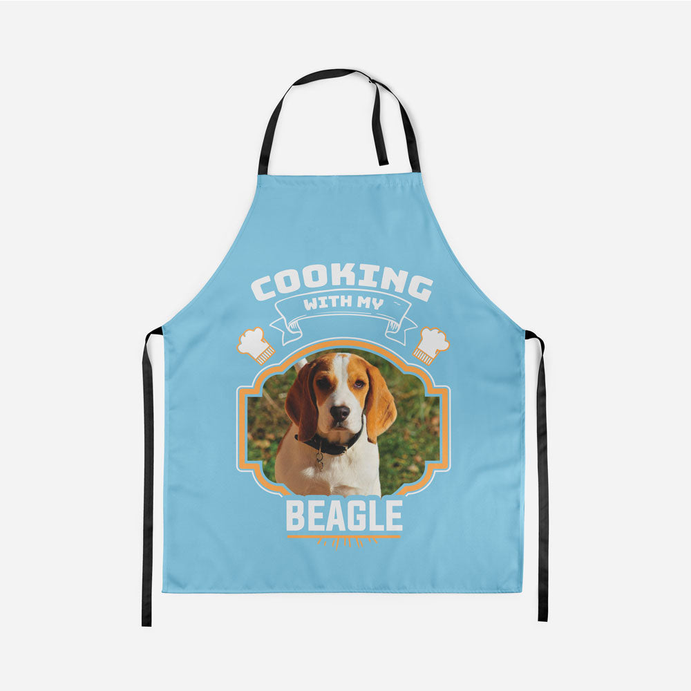 Cooking With My Dog Photo Personalized Apron