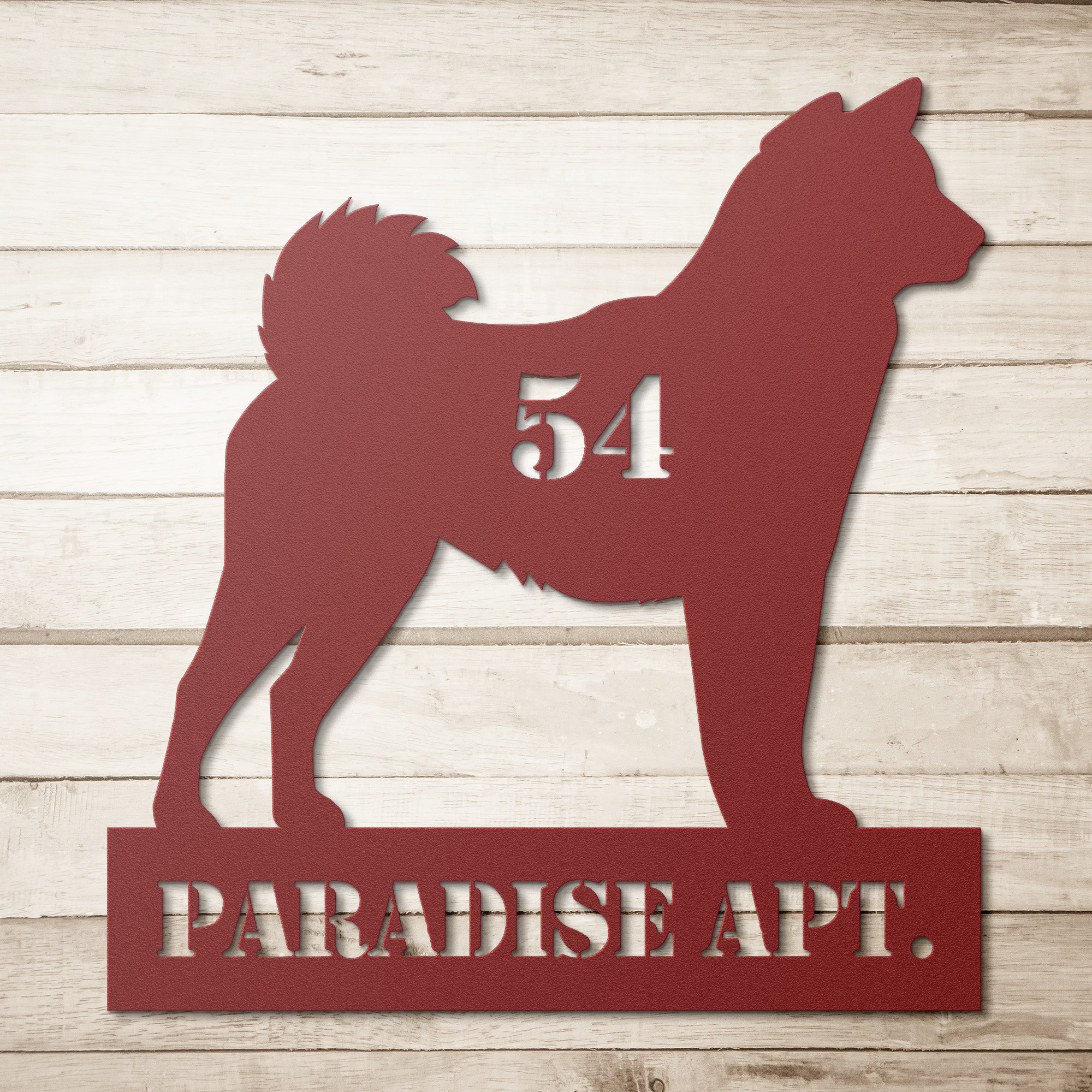Personalized Dog Breed Address Signs