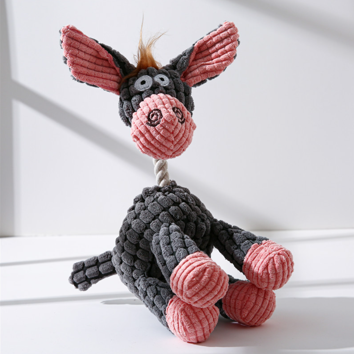 donkey-shaped dog toy
