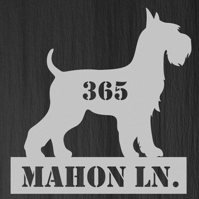 Personalized Dog Breed Address Signs