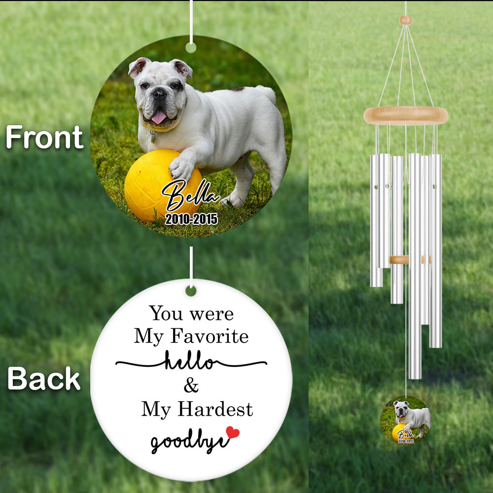 Personalized Memorial Wind Chime With Photo